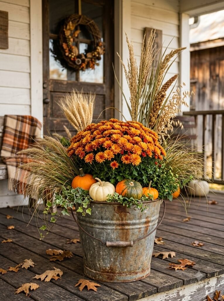 Fall Planter Ideas for Front Porches