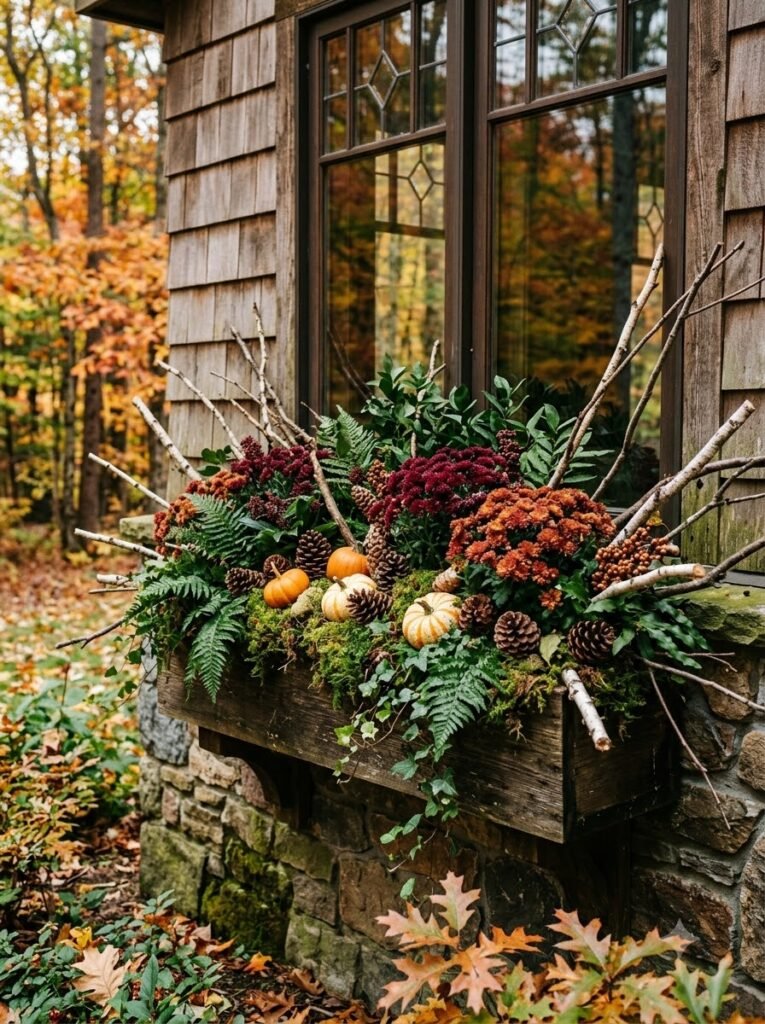 Fall Window Boxes Ideas