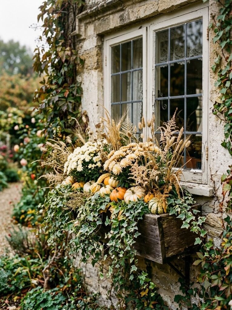 Fall Window Boxes Ideas