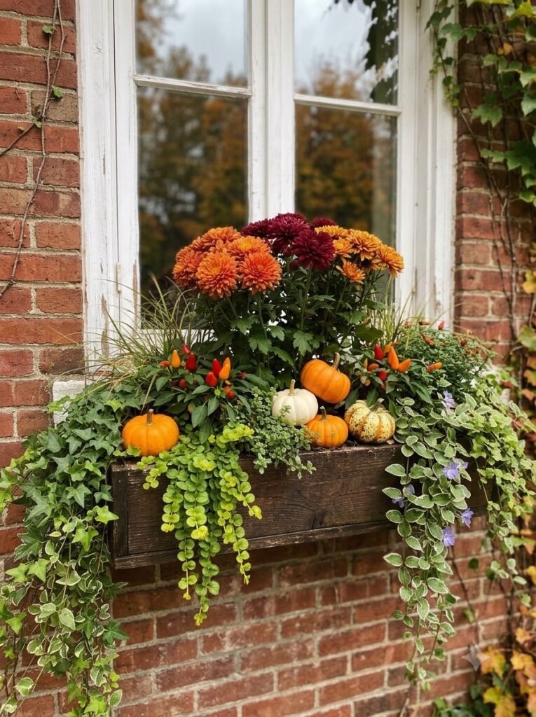 Fall Window Boxes Ideas