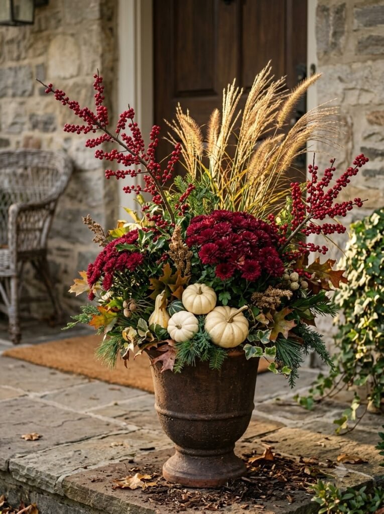 Fall Outdoor Planter Ideas