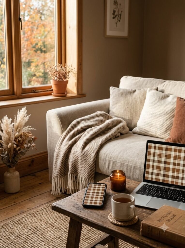 Fall Plaid Wallpaper Ideas