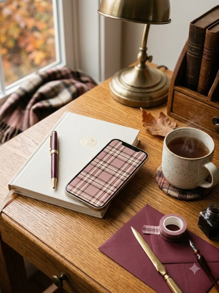 Fall Plaid Wallpaper Ideas