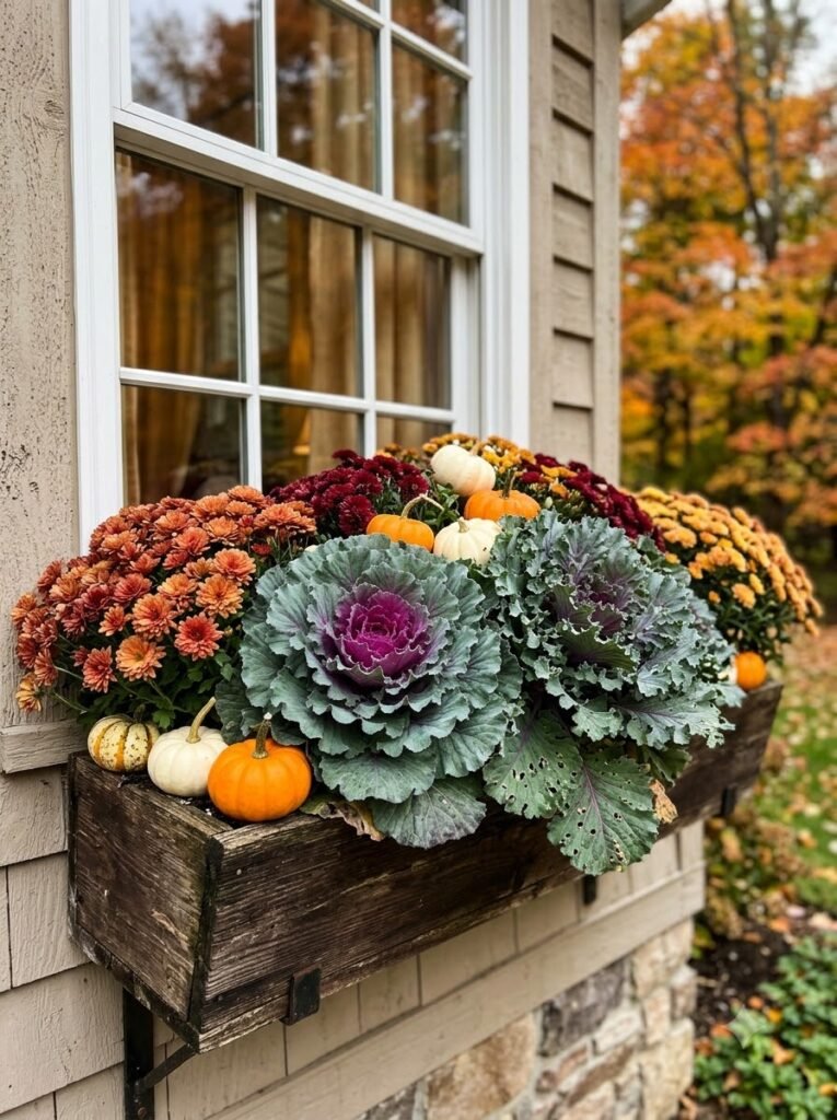 Fall Window Boxes Ideas