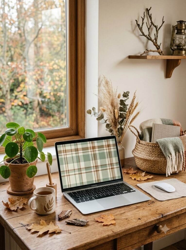 Fall Plaid Wallpaper Ideas