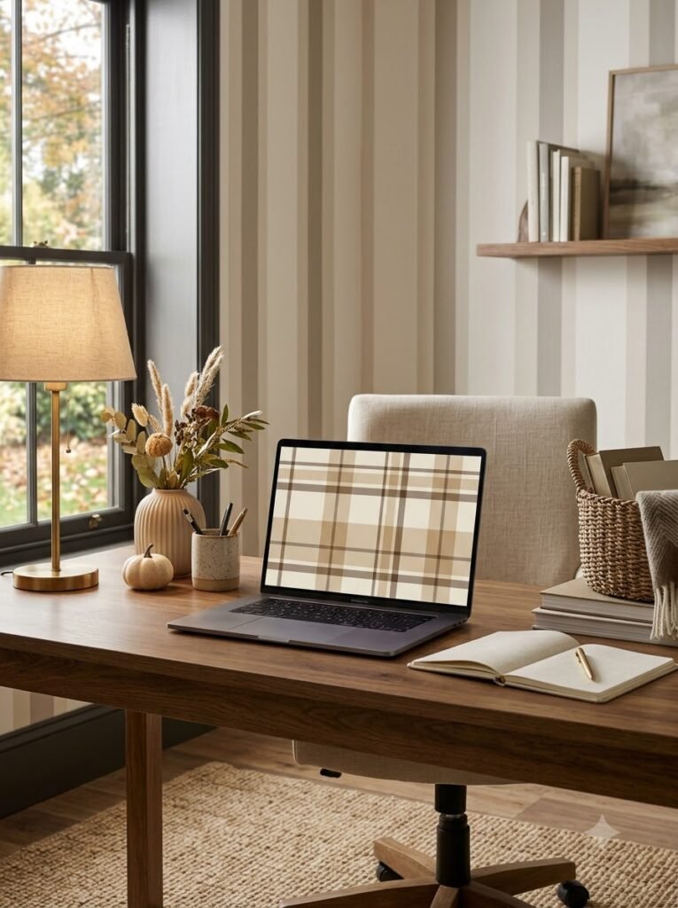 Fall Plaid Wallpaper Ideas