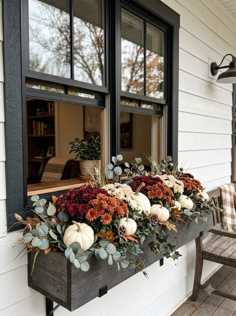 Fall Window Boxes Ideas