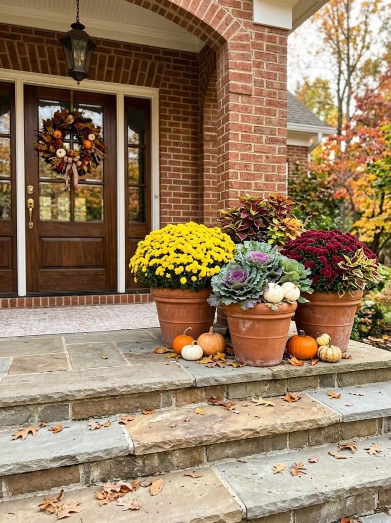 Fall Planter Ideas for Front Porches
