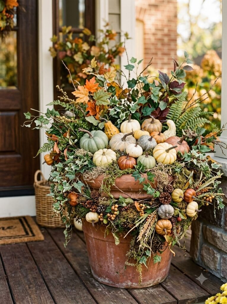 Fall Planter Ideas for Front Porches