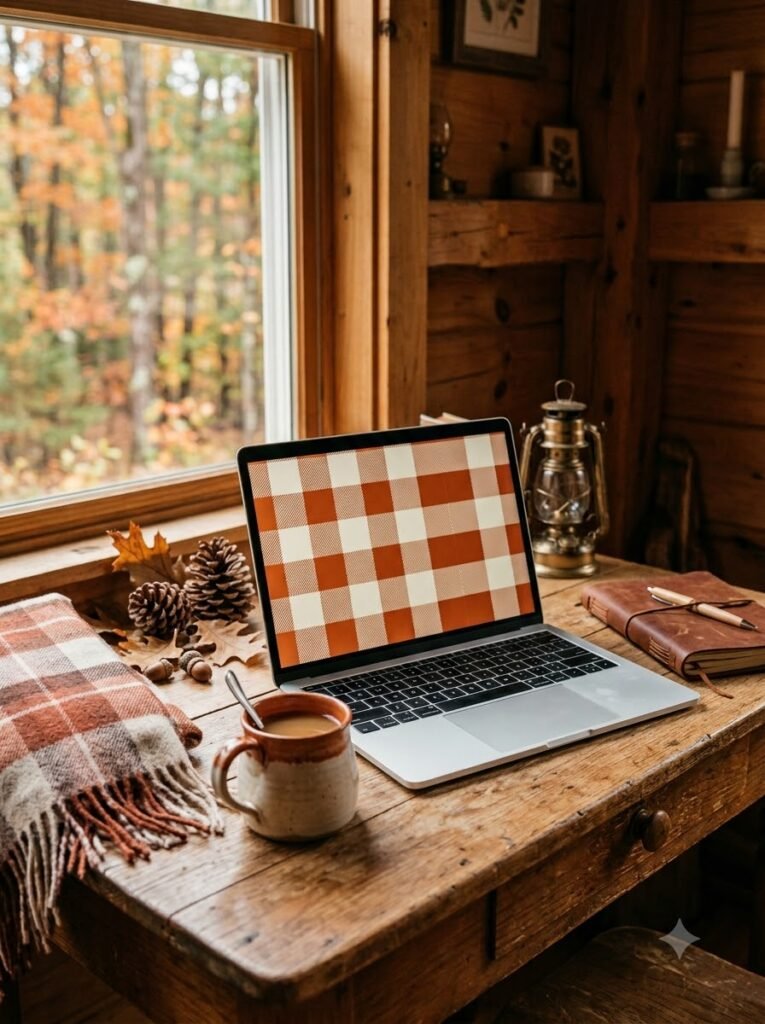 Fall Plaid Wallpaper Ideas