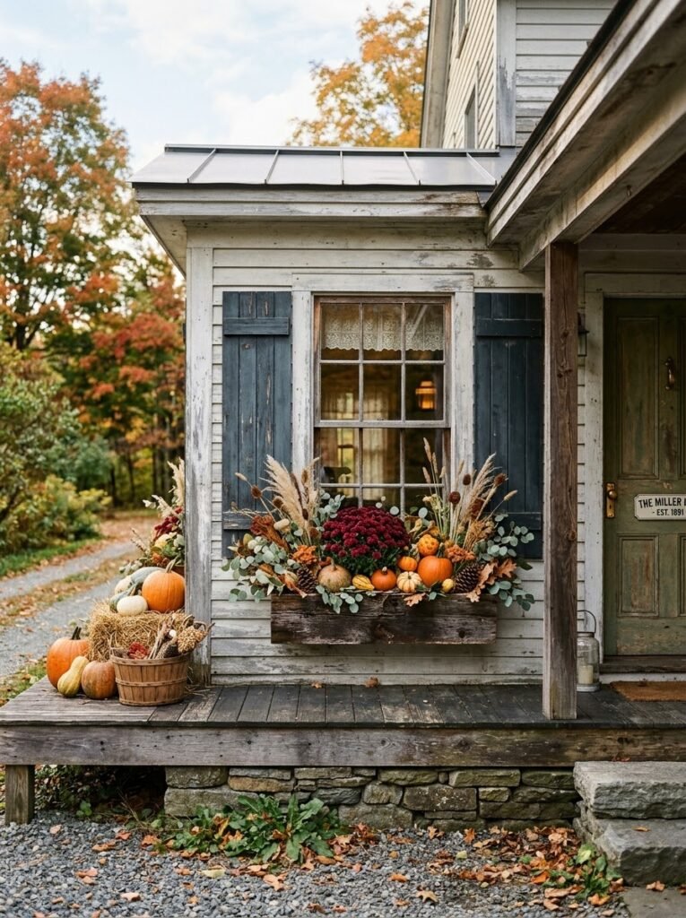 Fall Window Boxes Ideas