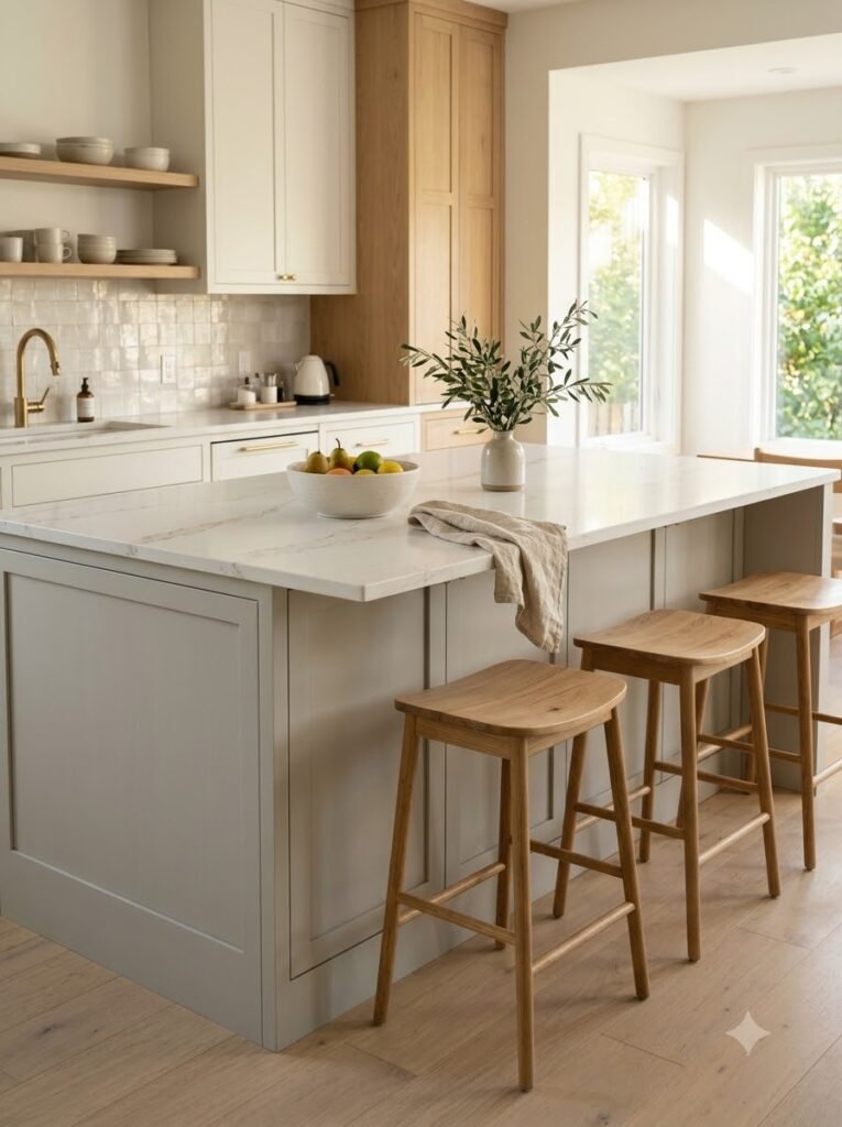 Monochrome Kitchen Island Ideas