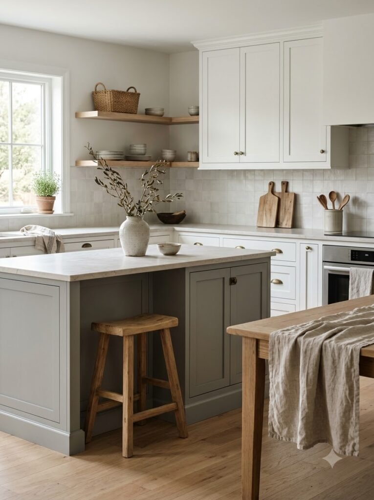 Monochrome Kitchen Island Ideas