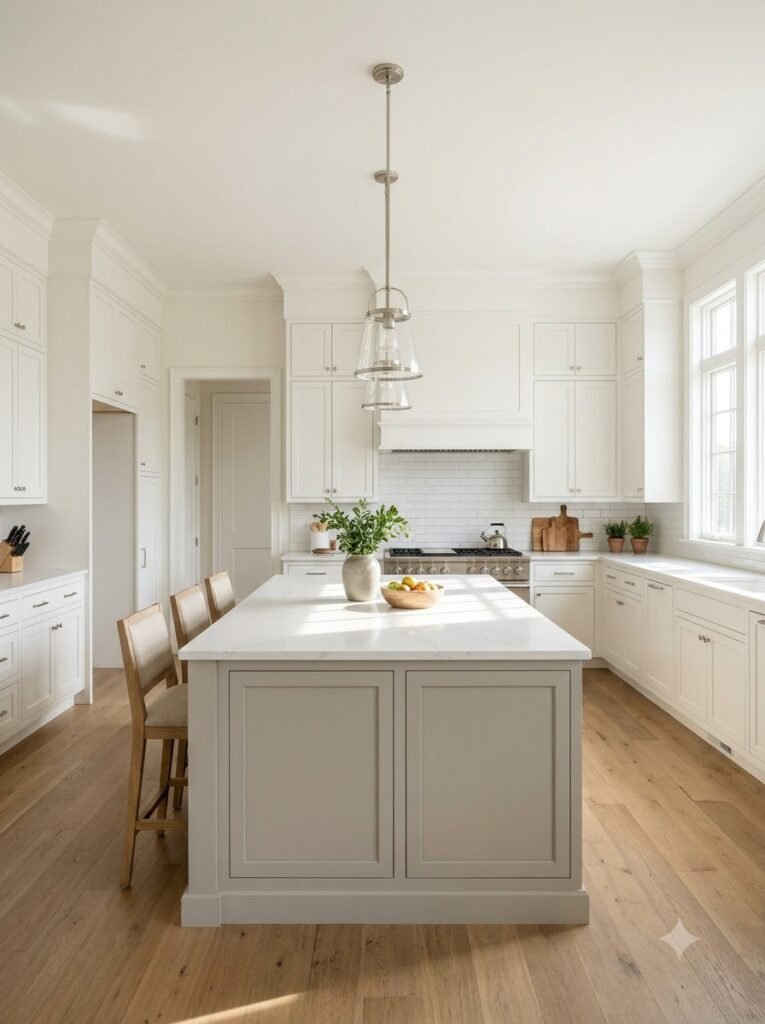 Monochrome Kitchen Island Ideas
