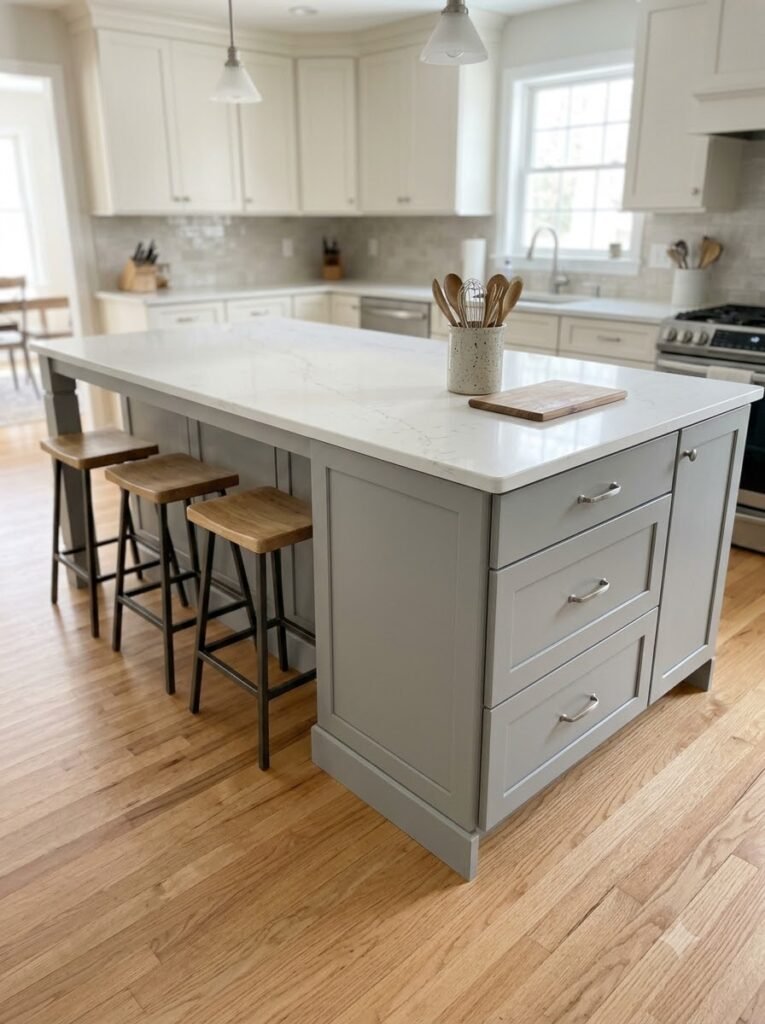 Monochrome Kitchen Island Ideas